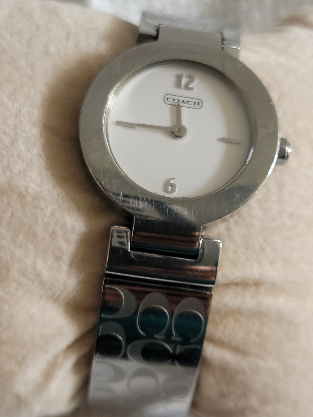 Coach Stainless Steel Silver Women's Bracelet Watch - Silver Dial